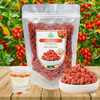 500g Kỷ Tử ngọt Ninh Hạ màu tự nhiên không nhuộm hạt to đều hữu cơ Organic loại 1 dùng pha trà tiềm gà nấu nước sđo 