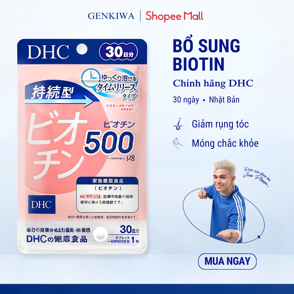 Viên Uống DHC Biotin Hỗ Trợ Tốt Cho Da Và Tóc (30 Ngày) - TPBVSK DHC Sustained Release Biotin