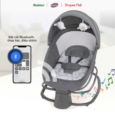 Nôi Điện Mastela Kết Hợp Bàn Ăn Dặm, Bluetooth phát nhạc, Hẹn Giờ, Cho Bé Từ Sơ Sinh 8081/8085/8087