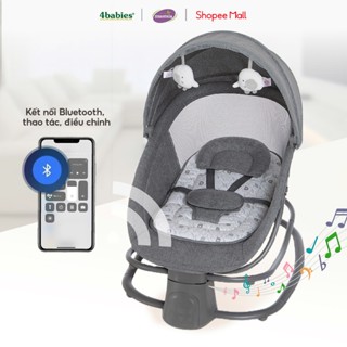  Nôi Điện ru ngủ Mastela kết hợp bàn ăn dặm Bluetooth phát nhạc Có Hẹn Giờ,Nhạc Trắng cho bé Gấp Gọn 
