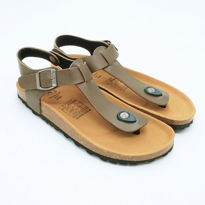 Sandal Đế Trấu BIOLINE Official Quai Da Pu Xỏ Ngón Unisex Nam Nữ  - PU10
