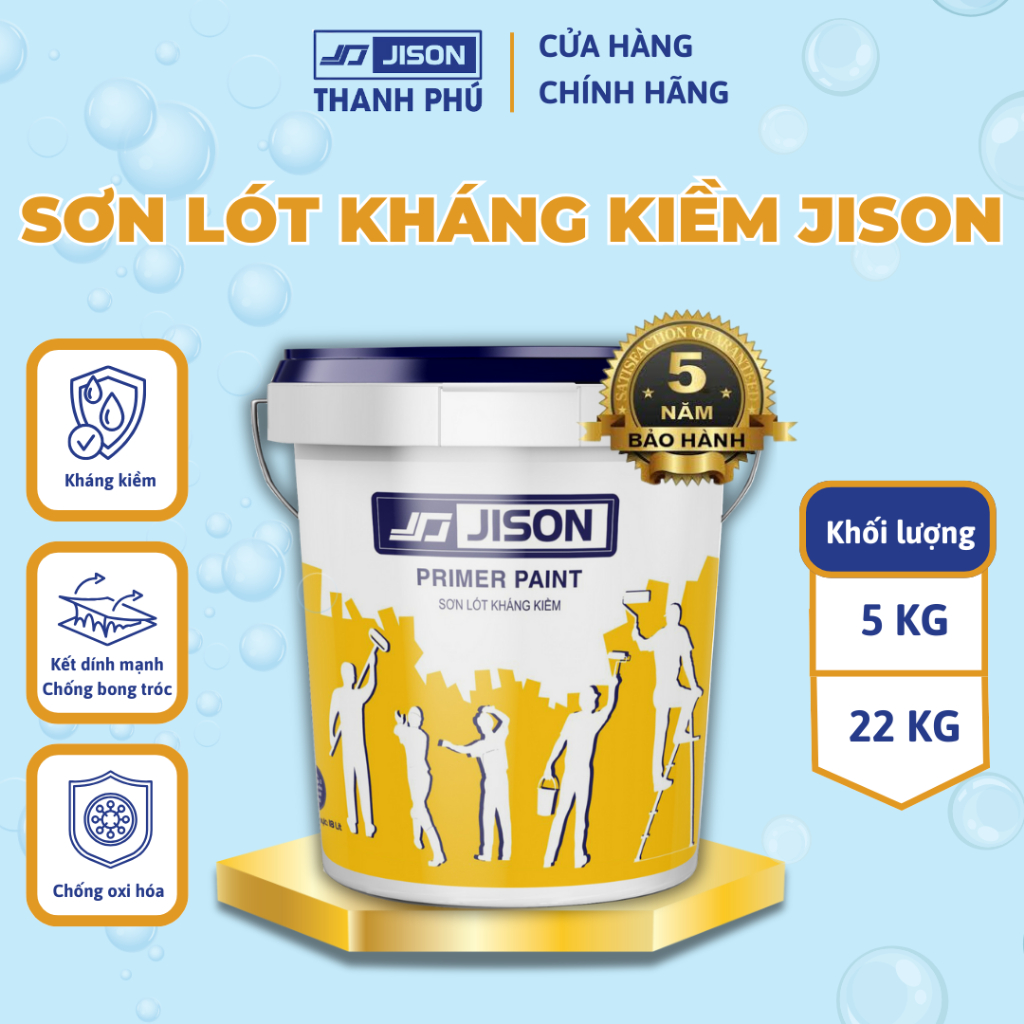 Sơn Lót Kháng Kiềm Jison (5kg, 22kg)