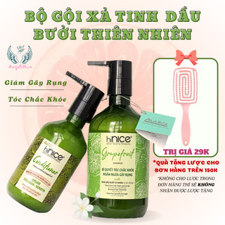  Bộ Dầu Gội Xả Tinh Dầu Bưởi Thiên Nhiên hiNICE Grapefruit Dành Cho Tóc Gãy Rụng giúp tóc mọc khỏe 