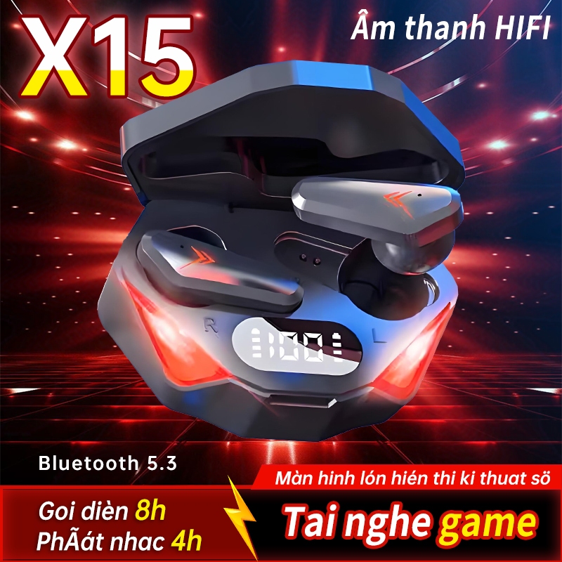 Tai nghe chơi game Bluetooth X15-PRO, Chống ồn âm thanh nổi