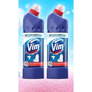 Combo 2 Chai Nước(Gel) Tẩy Bồn Cầu -Nhà Tắm Vim Diệt Khuẩn, Vim Trắng Sáng ( Duck ), Vim Zero 880ML,870ml,500,750,900ml