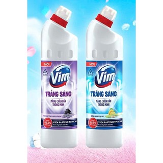 Combo 2 Chai Nước(Gel) Tẩy Bồn Cầu -Nhà Tắm Vim Diệt Khuẩn, Vim Trắng Sáng ( Duck ), Vim Zero 880ML,870ml,500,750,900ml