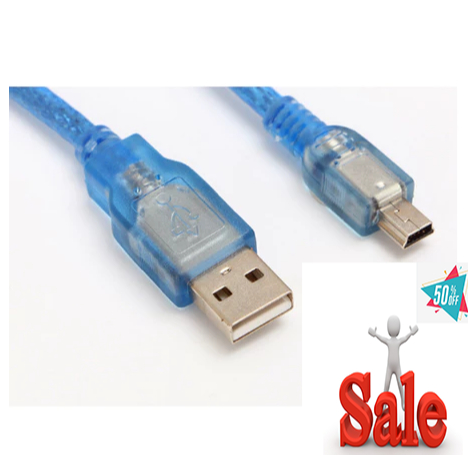 Cáp dữ liệu USB 2.0 Type A sang mini Type B 5 pin