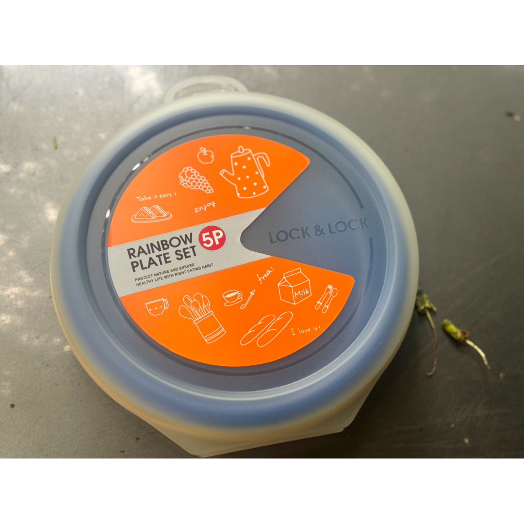 Set 5 đĩa Raibow Picnic Lock&Lock HPP513S5