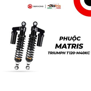 Phuộc Matris Triumph T120 - Bình Dầu Lò Xo Đen