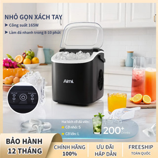 Aimi-Máy làm đá mini công suất lớn hoàntoàn tự động 12kg đá Tạo Đá Siêu Tốc Trong 6-10 Phút [BH 2 năm]
