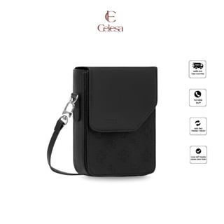 Túi Xách Da SLOCK Đeo Chéo Nam Nữ Monogram Đựng Điện Thoại Đi Chơi Tiệc | CELESA