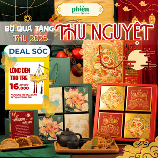  Quà Tết Trung Thu 2025 Hộp 4 Bánh Trung Thu Sang Trọng Set Trà Bánh Tặng Đối Tác Doanh Nghiệp 