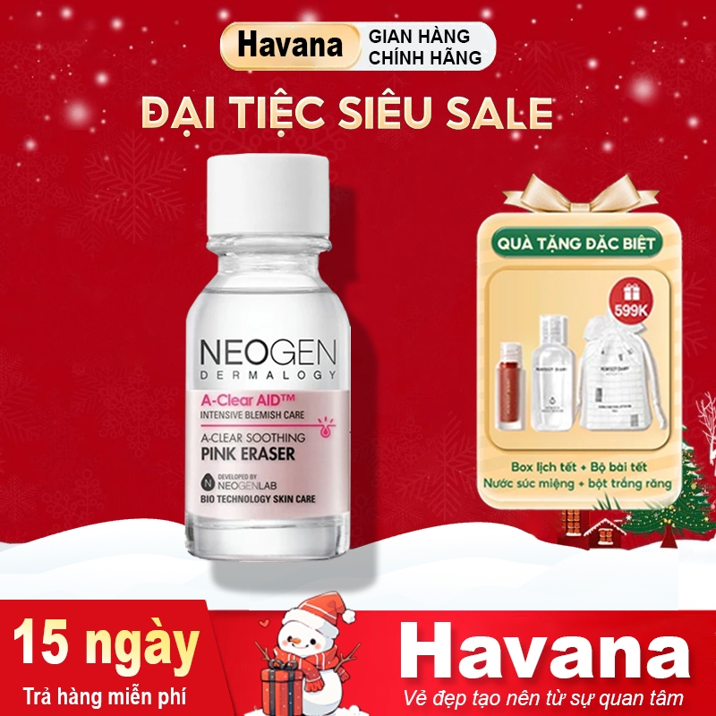 Chấm Mụn Neogen A-clear Soothing Pink Eraser Giúp Giảm Mụn, Xưng Đỏ 15ml