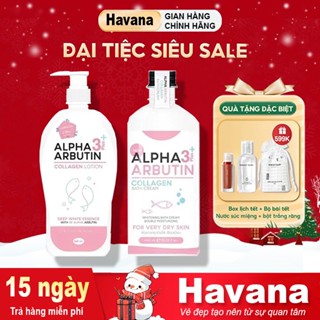  Sữa Dưỡng Thể Alpha Arbutin 3Plus + Collagen Tosowoong 500ml 