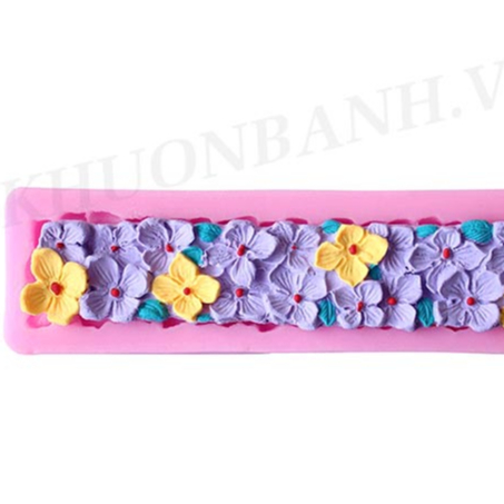 Khuôn silicon ốp bông hoa bướm