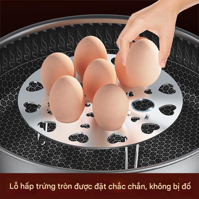 Vỉ Hấp Gấp Gọn Inox Đa Năng, Giá Hấp Gấp Gọn, Hấp Bánh, Trứng, Thực Phẩm, Rau Củ 88517