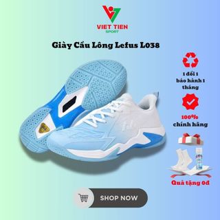   Tăng Size  Giày Cầu Lông Lefus L038 - L039 Chính Hãng Nam Nữ Bền Bỉ Bám Sân Tốt 