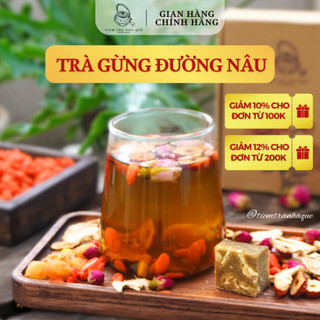   SET 5-30 GÓI  Trà Gừng Đường Nâu Thảo Mộc Nhà Quê | Giảm Đau Bụng Kinh - Bổ Máu - Giữ Ấm Cơ Thể 
