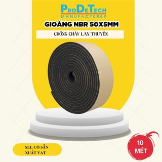  Ron cao su xốp gioăng dán ống gió 50X5mm PRODETECH dán khe hở khung cửa ngăn bụi côn trùng gió lùa 