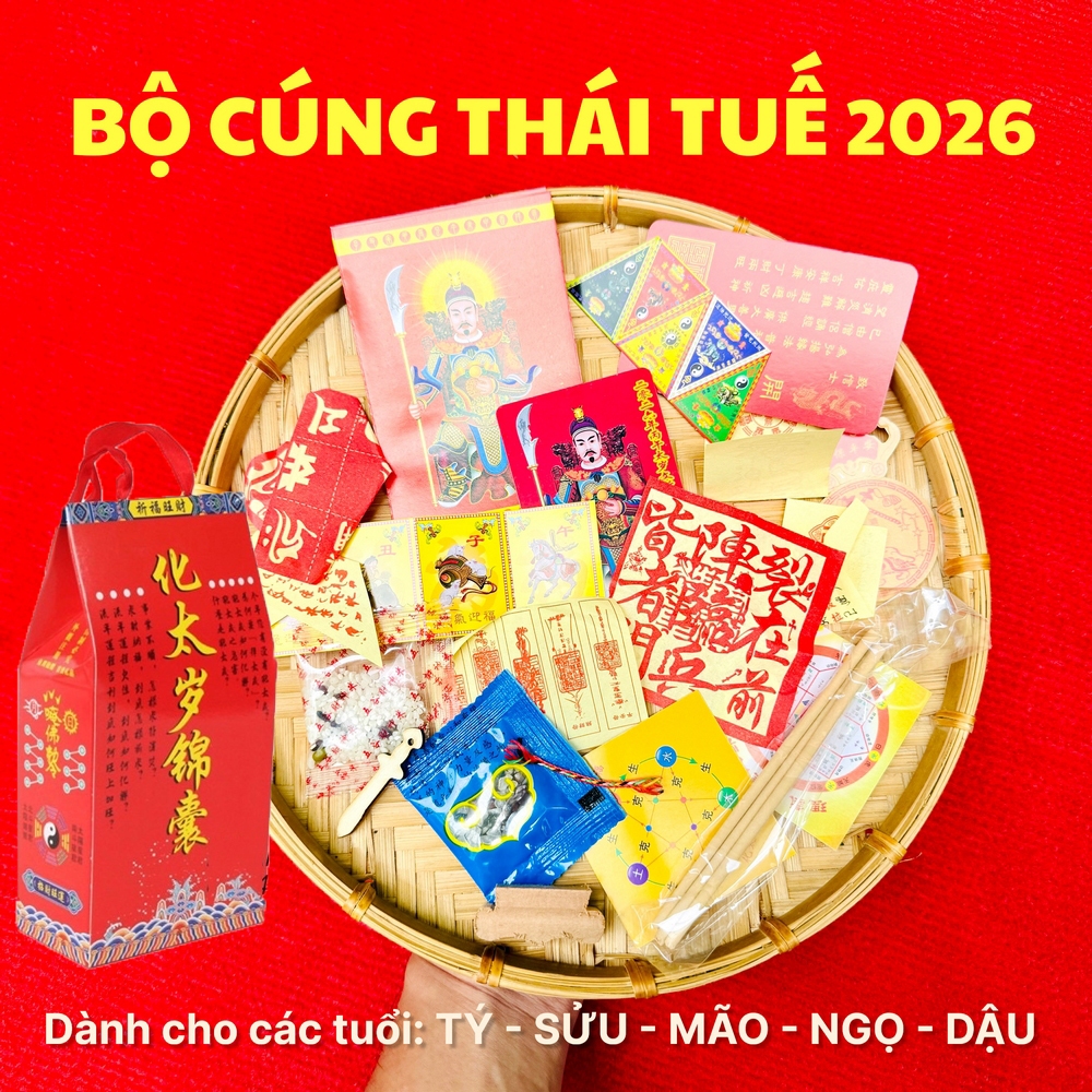 BỘ CÚNG THÁI TUẾ 2026 , BỘ ĐỦ ĐỒ (có kèm hướng dẫn)