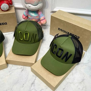  Nón thể thao nam nữ hottrend Dsquared2 khoá nút thời trang nam nữ Mũ kết kaki phối lưới Dsq2 thoáng mát 