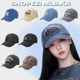  Mũ Nón lưỡi trai MLB Unisex chất liệu bò denim logo NY ,mũ  nón lưỡi trai chính hãng cắt tem không tag 
