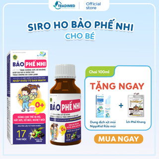 Siro Ho Cho Bé Bảo Phế Nhi 3in1 - Hỗ Trợ Giảm Ho, Giải Cảm, Tăng Đề Kháng
