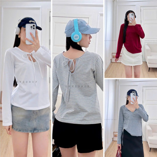  Áo Thun Tay Dài Có Dây Mặc Được Nhiều Kiểu Đa Phong Cách Genz25 