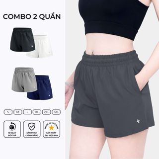 [Combo 2] quần short thể thao nữ Reeta 2 lớp chất vải thoáng khí thấm hút tập Gym - Yoga - chạy bộ - aerobic - A3060