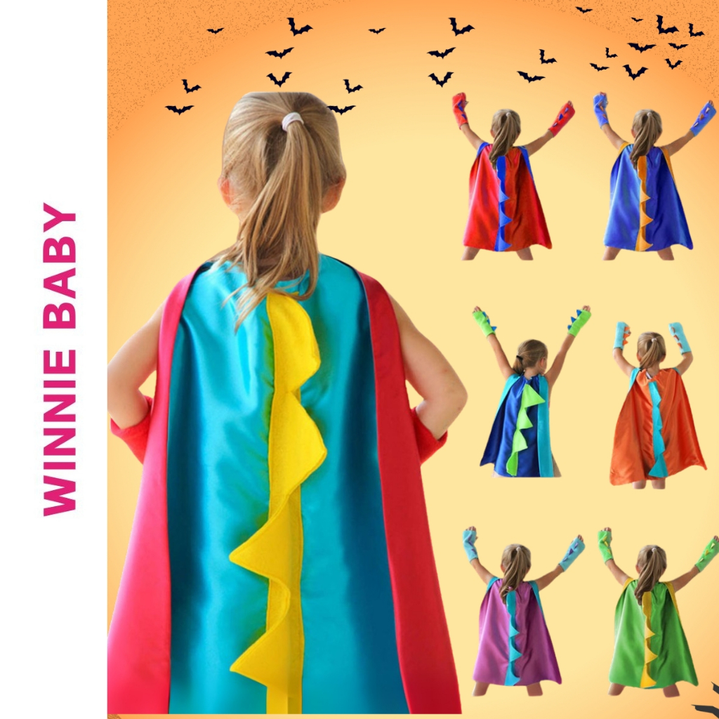 Áo Choàng Hóa Trang Khủng Long Kinh Dị, Đồ Chơi Trung Thu, Nhân Vật Halloween Vui Nhộn Dễ Thương Cho