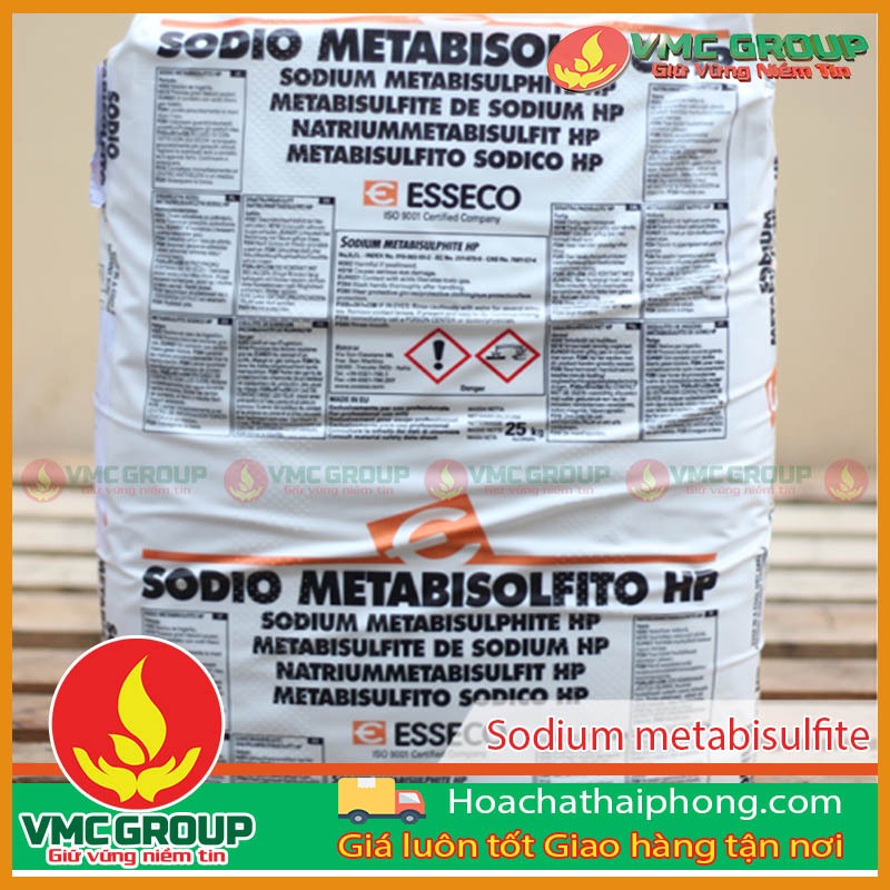 Sodium Metabisulfite Na2S2O5 xuất xứ Ý - bao 25kg chống oxy hóa thực phẩm