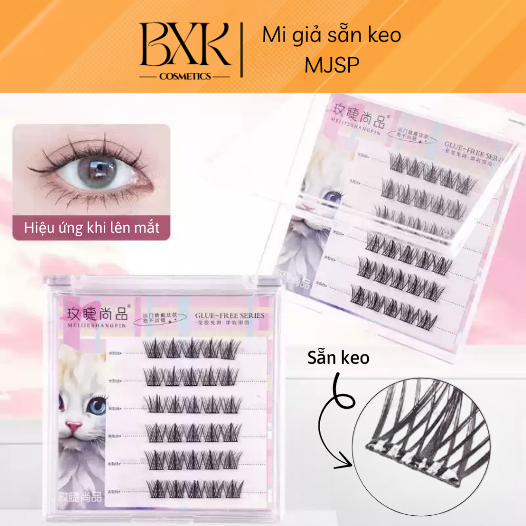 [SẴN KEO] Lông Mi Giả Tự Dính MJSP, UWN, BQI Không Cần Dùng Keo Có Thể Tái Sử Dụng Tiện Lợi BXK COSM