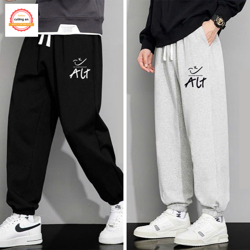 Quần Nỉ Tăm Jogger Nam Nữ Unisex – Quần Jogger Ống Rộng Baggy Basic Co Giãn Bo Gấu CAFS JOGGER 93