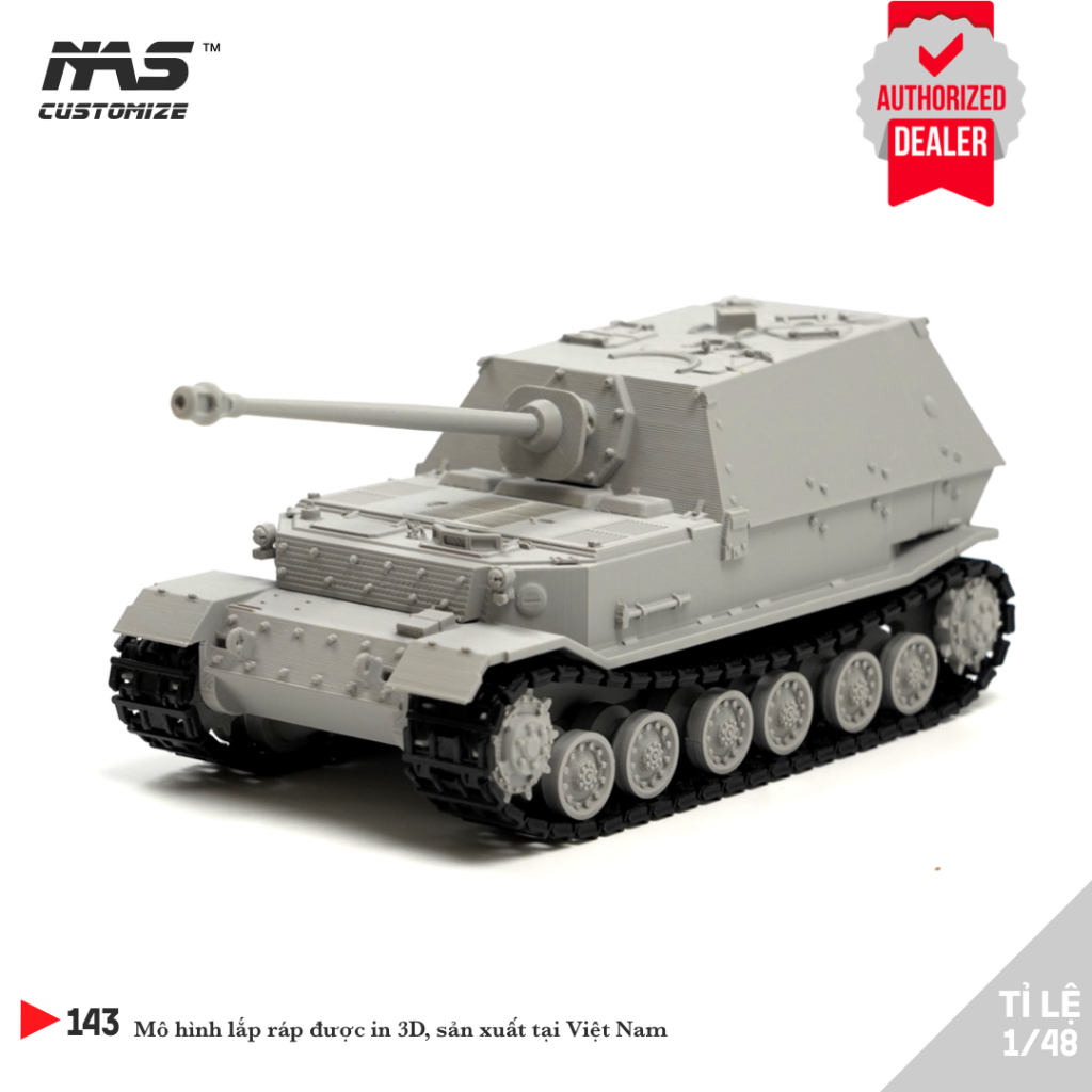 [NAS] Mô hình lắp ráp xe tank Đức Ferdinand 1/48, Mô hình quân sự xe tăng Đức Ferdinand tỉ lệ 1:48.