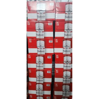  Bia Budweiser lon 330ml thùng 24 lon date 19 1 2026 