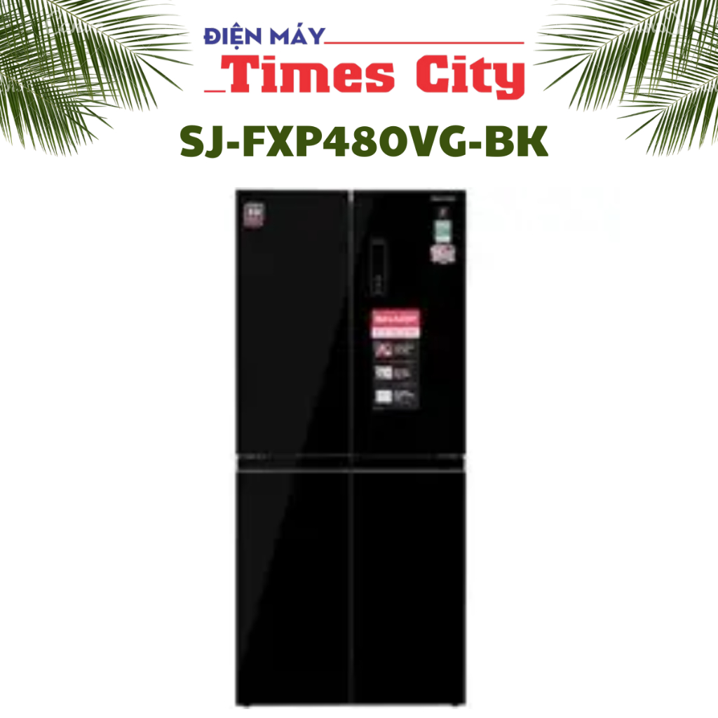 Tủ lạnh Sharp Inverter 401 lít Multi Door SJ-FXP480VG-BK