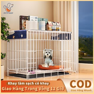  🐕🐈Lồng Chó Mèo Gấp Gọn Tháo Rời Chuồng Chó Di Động Chuồng Mèo Nhà Cho Chó Sinh Sinh Nhiều Kích Chuồng Quây Thú Cưng 