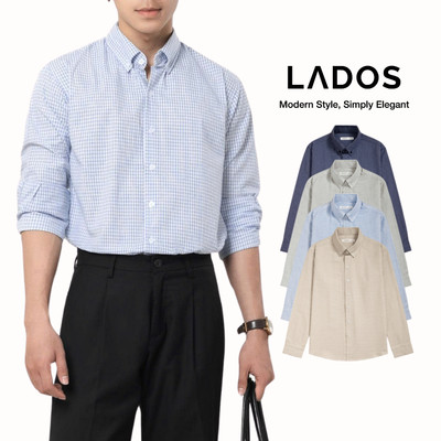 [OUTLET - KHÔNG ĐỔI TRẢ] Áo Sơ Mi Nam Caro Style LADOS-8184 Vải Thô Cotton Cao Cấp, Siêu Thấm Hút Mồ Hôi, Giữ Form Chuẩn