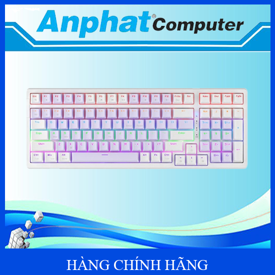Bàn phím cơ NEWMEN GM328 Purple-White Blue switch - Hàng Chính Hãng