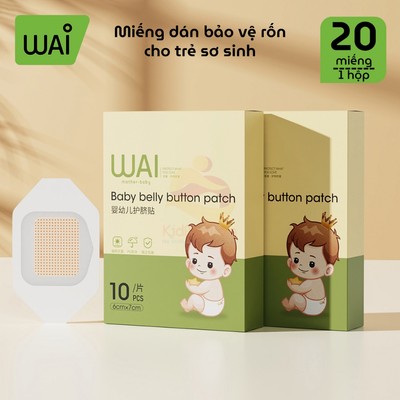 Miếng dán rốn cho bé sơ sinh chống thấm nước KidAndMom,Băng dán bảo vệ rốn,vết Thương cho bé khi bơi
