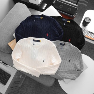 Áo len tay dài nam cotton dệt sợi thừng dày dặn mềm mịn bigsize 100kg - 3bros