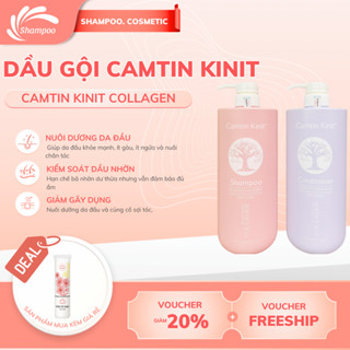  Cặp dầu gội Camtin Kinit 850ml thơm nước hoa hỗ trợ phục hồi tóc hư tổn bóng mượt tóc 