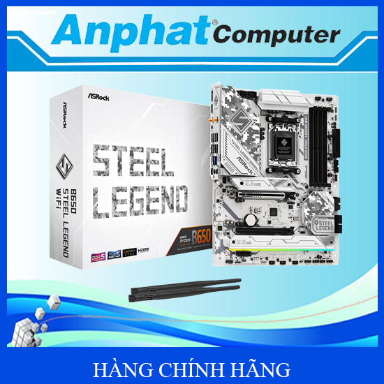 Bo Mạch Chủ Main ASRock B650 Steel Legend WiFi Socket AM5 - Hàng Chính Hãng