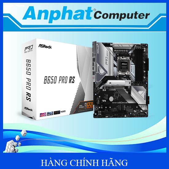Bo Mạch Chủ Main ASRock B650M Pro RS Socket AM5 - Hàng Chính Hãng