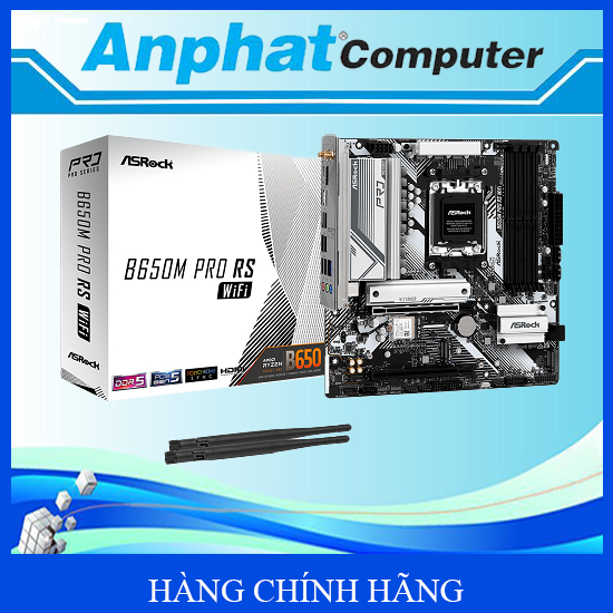 Bo Mạch Chủ Main ASRock B650M Pro RS WiFi Socket AM5 - Hàng Chính Hãng
