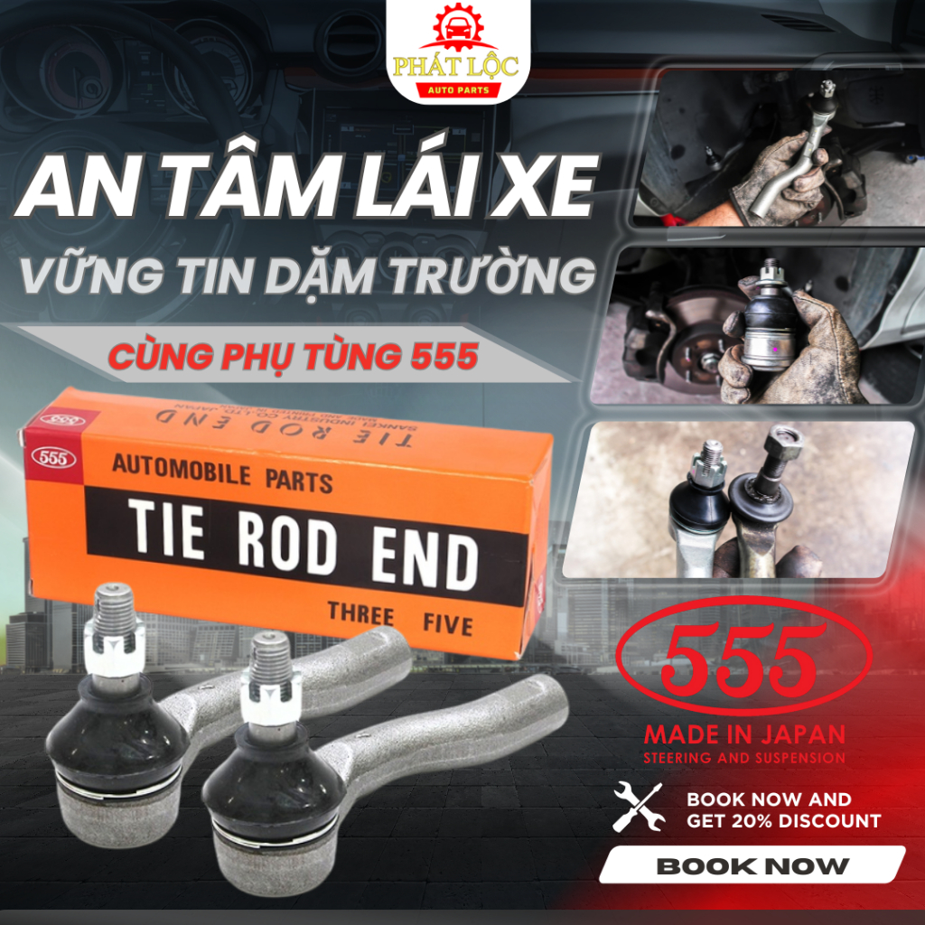 Rotuyn lái ngoài 555 phù hợp với Vios 2003-2022 ( 555 chính hãng)