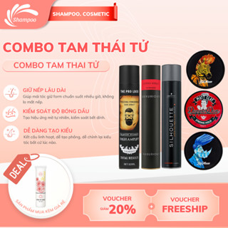 Combo Sáp vuốt tóc nam cao cấp CLAY bóng mượt VCN keo vuốt tóc nam tùy chọn