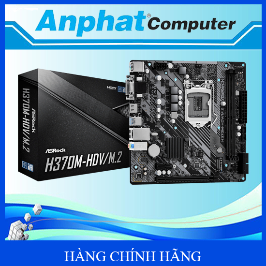 Bo Mạch Chủ Main ASRock H370M-HDV/M.2 Socket LGA 1151 - Hàng chính hãng
