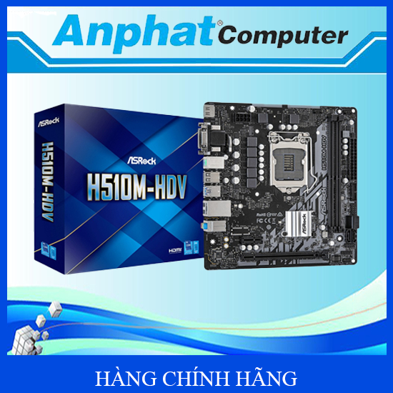 Bo mạch chủ Mainboard Asrock H510M-HDV - Hàng Chính Hãng - Bảo hành 36 tháng