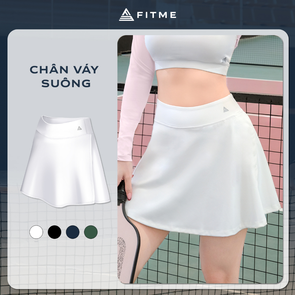 Chân váy ngắn thể thao nữ Fitme GOC may 2 lớp kèm quần bảo hộ chơi pickleball, tennis, cầu lông VSFM01 | BigBuy360 - bigbuy360.vn